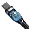 Baseus Zinc mágneses kábel USB Type-C - USB Type-C PD 100W 1.5m fekete (CATXC-Q01) thumbnail