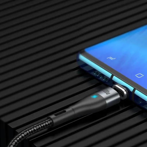 Baseus Zinc mágneses kábel USB Type-C - USB Type-C PD 100W 1.5m fekete (CATXC-Q01) - 10