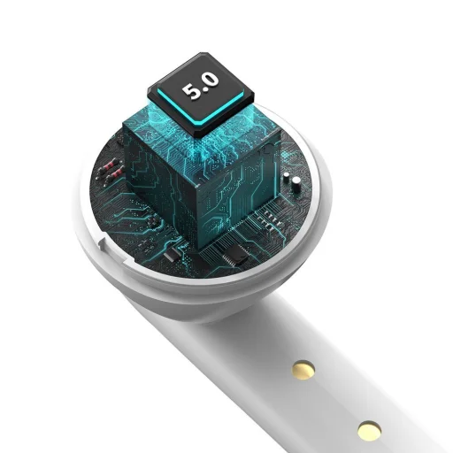 Baseus TWS Encok W05 vízálló bluetooth 5.0 mini fülhallgató fehér (NGW05-02) - 3