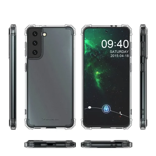 Samsung S21 Wozinsky Anti Shock fokozott védelmet nyújtó tok átlátszó - 3