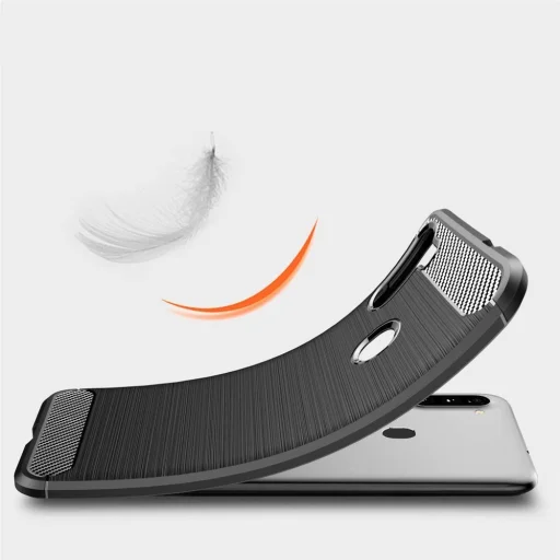 Szénszál mintájú TPU tok Samsung A11 / M11 fekete - 10