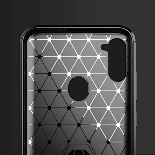 Szénszál mintájú TPU tok Samsung A11 / M11 fekete - 11