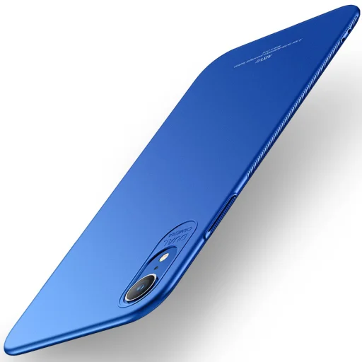 MSVII Simple ultra vékony PC tok iPhone XR kék - 1