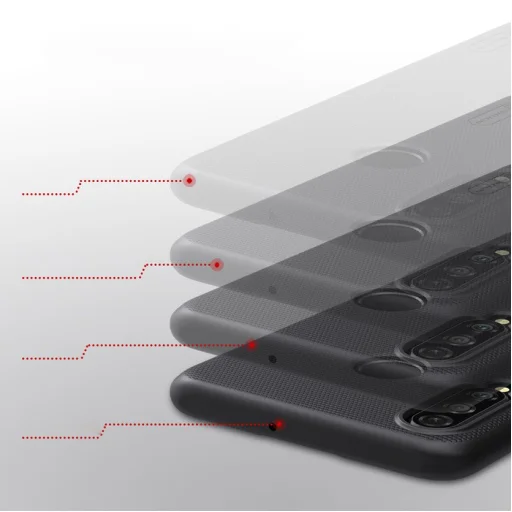 Nillkin Super Frosted Shield tok + kihajtható támaszték Huawei P30 Lite fekete - 12