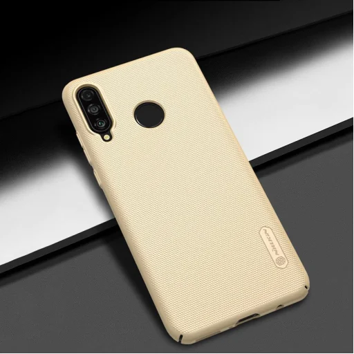 Nillkin Super Frosted Shield tok + kihajtható támaszték Huawei P30 Lite fekete - 18