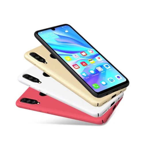 Nillkin Super Frosted Shield tok + kihajtható támaszték Huawei P30 Lite fekete - 6