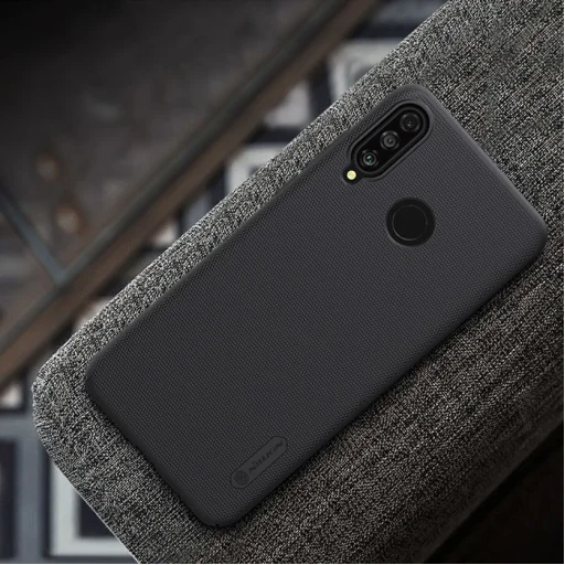 Nillkin Super Frosted Shield tok + kihajtható támaszték Huawei P30 Lite fekete - 7
