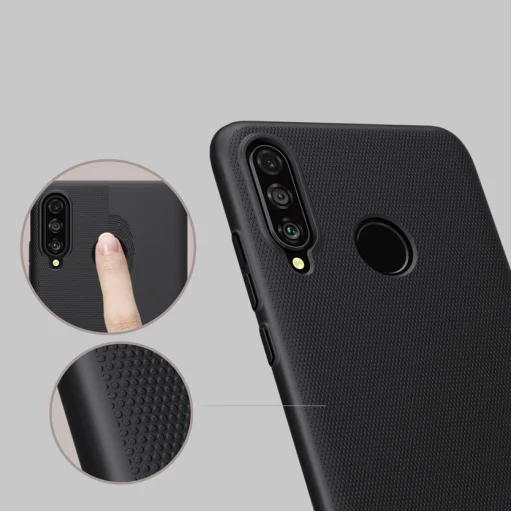 Nillkin Super Frosted Shield tok + kihajtható támaszték Huawei P30 Lite fekete - 9