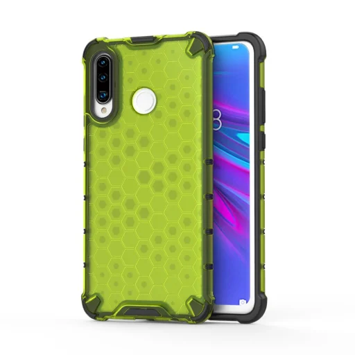 Honeycomb armor TPU tok Huawei P30 Lite zöld - 1