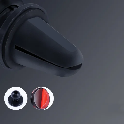 Univerzális Wings gravity szellőzőre helyezhető autós telefontartó fekete - 2