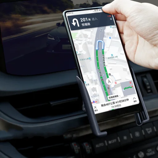 Univerzális Wings gravity szellőzőre helyezhető autós telefontartó fekete - 3