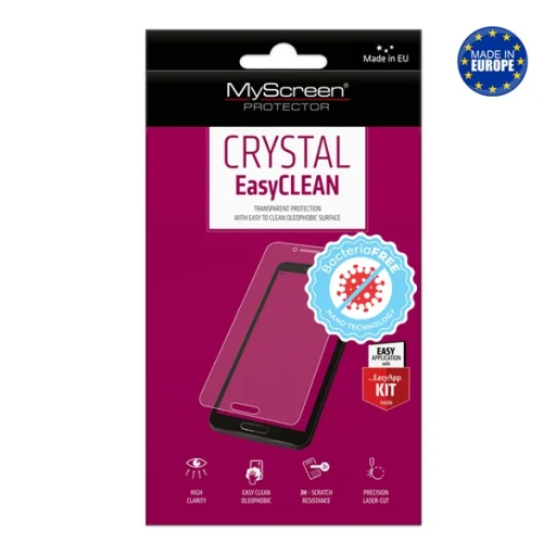 MYSCREEN CRYSTAL BacteriaFREE antibakteriális kijelzővédő fólia iPhone 12 mini (3H, NEM ívelt) átlátszó - 2