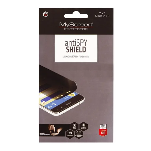 MYSCREEN ANTISPY SHIELD kijelzővédő fólia iPhone 12/ 12 Pro (60° betekintés elleni védelem, 3H) átlátszó - 1