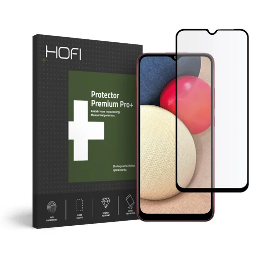 HOFI GLASS PRO+ Hybrid temperált üvegfólia Samsung A02S fekete - 1