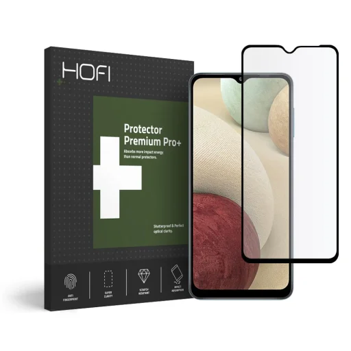 HOFI GLASS PRO+ Hybrid temperált üvegfólia Samsung A12 fekete - 1