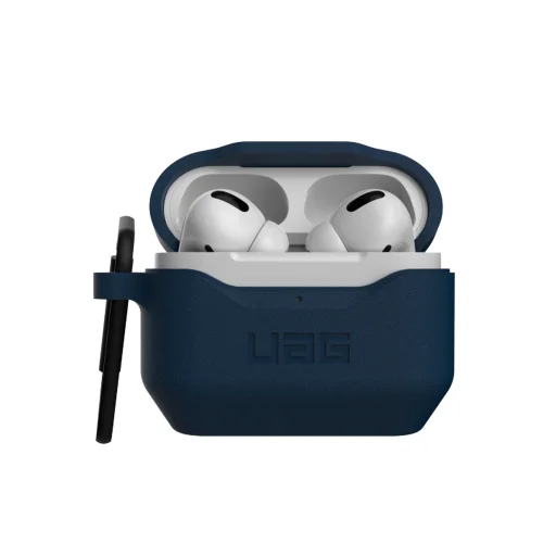 UAG Standard Issue Apple Airpods Pro 1/2 fokozott védelmet nyújtó ütésálló szilikon tok sötétkék - 2