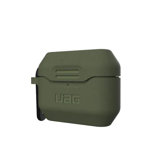 UAG Standard Issue Apple Airpods Pro 1/2 fokozott védelmet nyújtó ütésálló szilikon tok oliva - 2