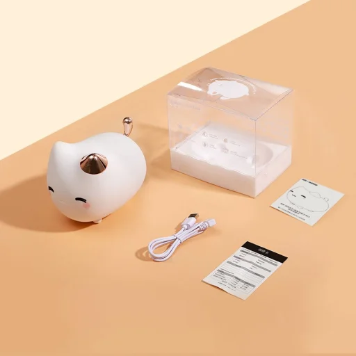 Baseus Szilikon éjszakai LED lámpa, kutya alakú fehér (DGAM-B02) - 18