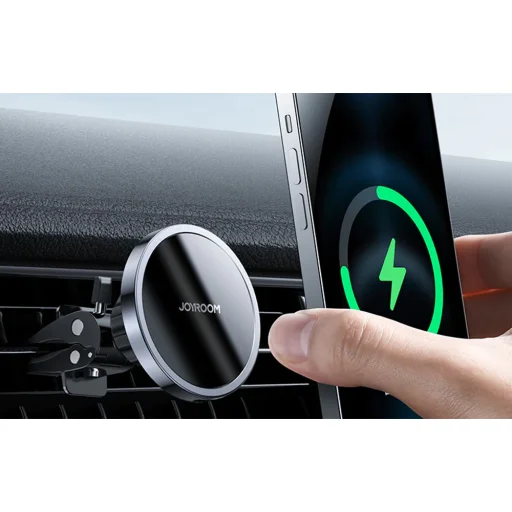Joyroom JR-ZS240 Mágneses MagSafe autós telefontartó és vezeték nélküli töltő szellőzőre fekete - 6