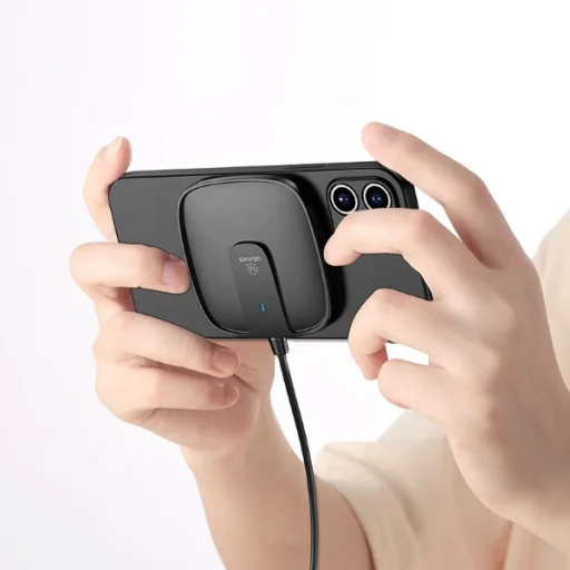 USAMS vezeték nélküli Qi töltő 15W fekete - 3