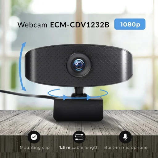 Webkamera mikrofonnal ECM-CDV1232B 1080p/30fps - 9
