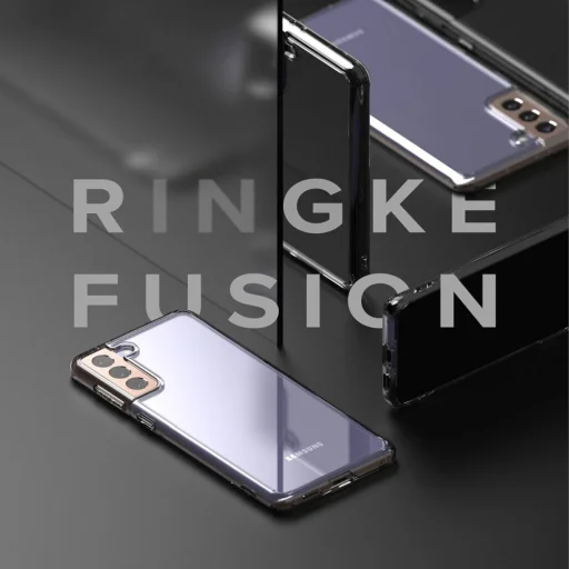 Samsung S21+ Plus Ringke Fusion PC és TPU tok Clear átlátszó (FSSG0091) - 3