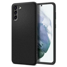 Samsung S21+ Plus Spigen Liquid Air flexibilné TPU gélové puzdro matné čierne (ACS02386)