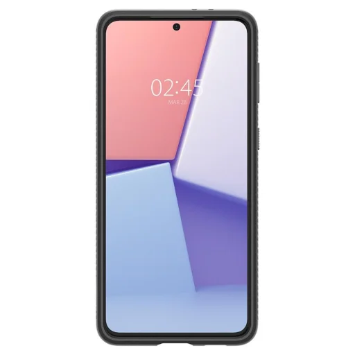 Samsung S21+ Plus Spigen Liquid Air flexibilné TPU gélové puzdro matné čierne (ACS02386) - 2