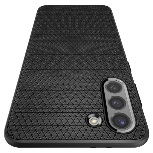 Samsung S21+ Plus Spigen Liquid Air flexibilné TPU gélové puzdro matné čierne (ACS02386) - 8