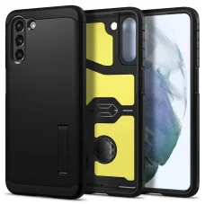 Samsung S21 Spigen Tough Armor puzdro s vyklápacím stojanom čierne (ACS02425)