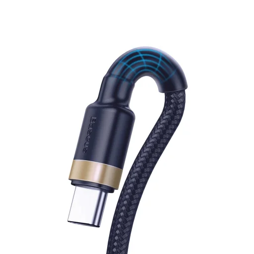 Baseus Cafule HW QC töltő és adatkábel, két oldalas USB-A - Type-C 40W 1m arany/kék (CATKLF-PV3) - 4