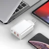 Baseus Speed PPS hálózati gyorstöltő C+U+U 60W EU 2xUSB / USB Type C PD QC 3.0 fekete (CCFS-G01) thumbnail