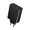 Baseus Speed PPS hálózati gyorstöltő C+U+U 60W EU 2xUSB / USB Type C PD QC 3.0 fekete (CCFS-G01) thumbnail