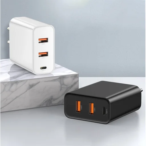 Baseus Speed PPS hálózati gyorstöltő C+U+U 60W EU 2xUSB / USB Type C PD QC 3.0 fekete (CCFS-G01) - 13