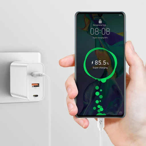 Baseus Speed PPS hálózati gyorstöltő C+U+U 60W EU 2xUSB / USB Type C PD QC 3.0 fekete (CCFS-G01) - 16