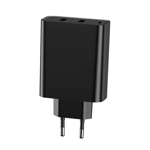 Baseus Speed PPS hálózati gyorstöltő C+U+U 60W EU 2xUSB / USB Type C PD QC 3.0 fekete (CCFS-G01) - 4