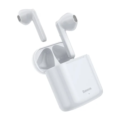 Baseus TWS Encok W09 Bluetooth 5.0 TWS vezeték nélküli fülhallgató fehér (NGW09-02) - 1