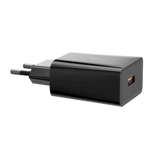 Baseus Hálózati gyorstöltő USB 18W 3A Quick Charge 3.0 fekete (CCFS-W01) - 2