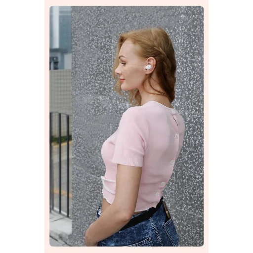 Baseus Encok WM01 Plus TWS vezeték nélküli Bluetooth 5.0 fülhallgató rózsaszín (NGWM01P-04) - 19