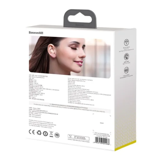 Baseus Encok WM01 Plus TWS vezeték nélküli Bluetooth 5.0 fülhallgató rózsaszín (NGWM01P-04) - 11