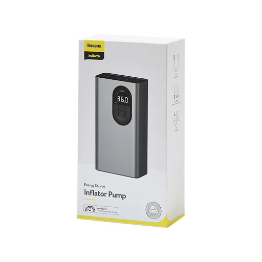 Baseus mini autós kompresszor pumpa 2500mAh szürke (CRCQB02-0A) - 8