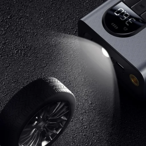 Baseus mini autós kompresszor pumpa 2500mAh szürke (CRCQB02-0A) - 10