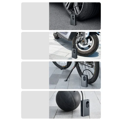 Baseus mini autós kompresszor pumpa 2500mAh szürke (CRCQB02-0A) - 14