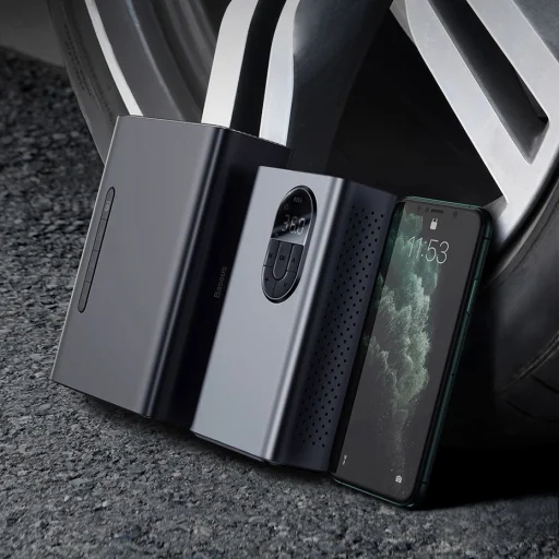 Baseus mini autós kompresszor pumpa 2500mAh szürke (CRCQB02-0A) - 15