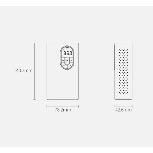 Baseus mini autós kompresszor pumpa 2500mAh szürke (CRCQB02-0A) - 24
