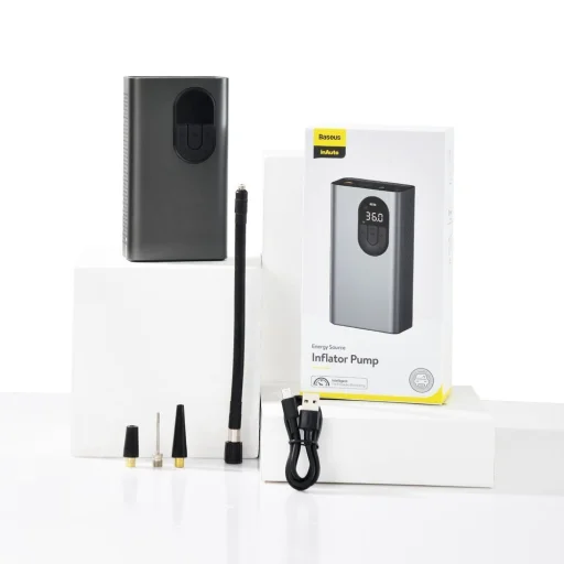 Baseus mini autós kompresszor pumpa 2500mAh szürke (CRCQB02-0A) - 7