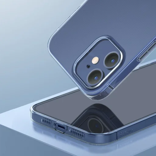 iPhone 12 Baseus Simple flexibilis TPU tok átlátszó (ARAPIPH61N-02) - 6