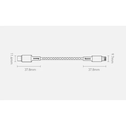 Baseus USB Type-C - Lightning kábel PD 20W 2m kék (CATLGD-A03) - 18