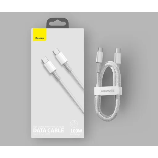 Baseus USB Type C - USB Type C kábel Power Delivery Quick Charge 100W 5A 2m fehér (CATGD-A02) - 11