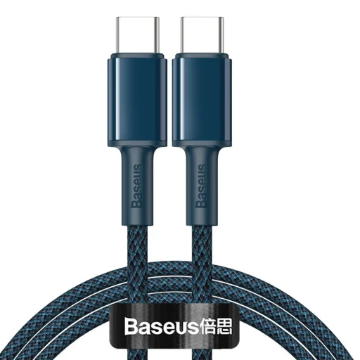 Baseus USB Type C - USB Type C kábel Power Delivery Quick Charge 100W 5A 1m kék (CATGD-03) - 1